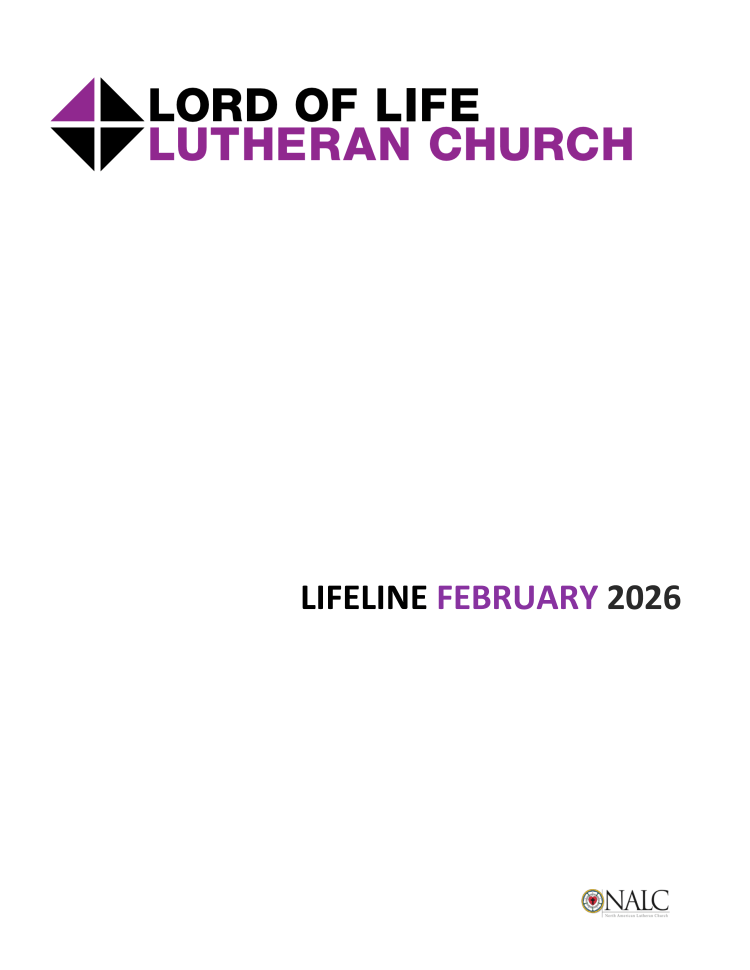 February 2026 Lord of Life Lutheran Church newsletter