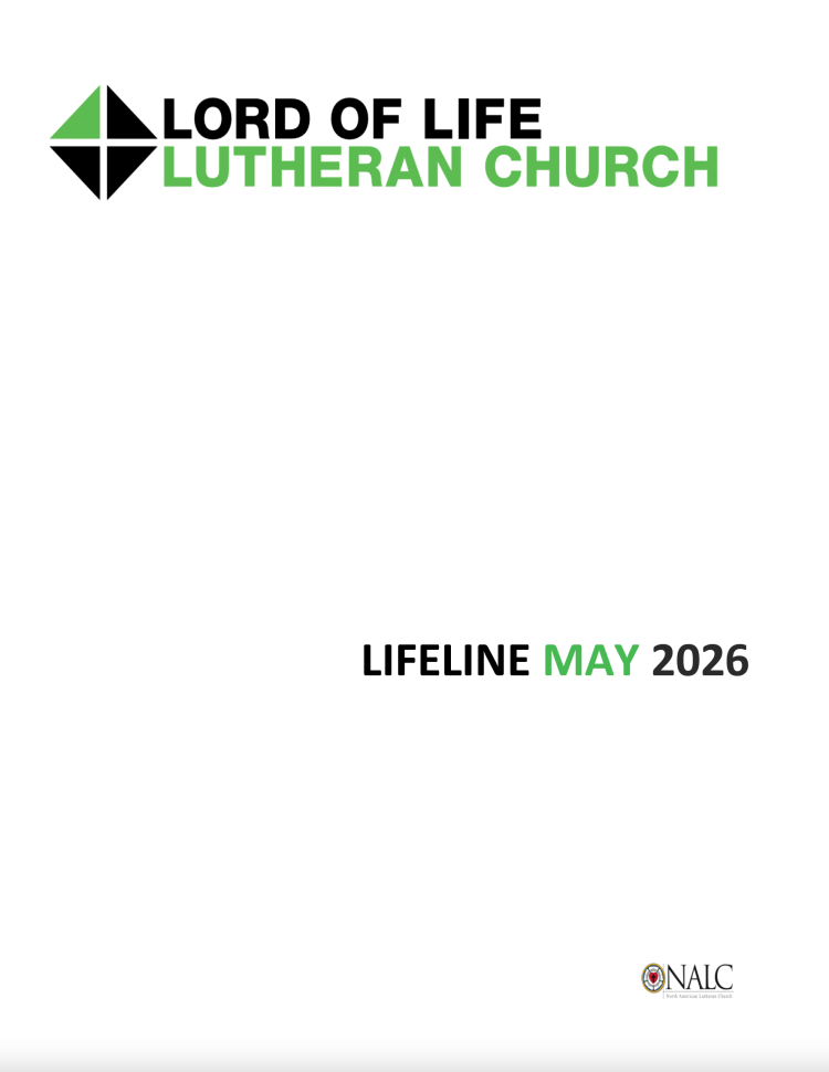 May 2026 Lord of Life Lutheran Church newsletter